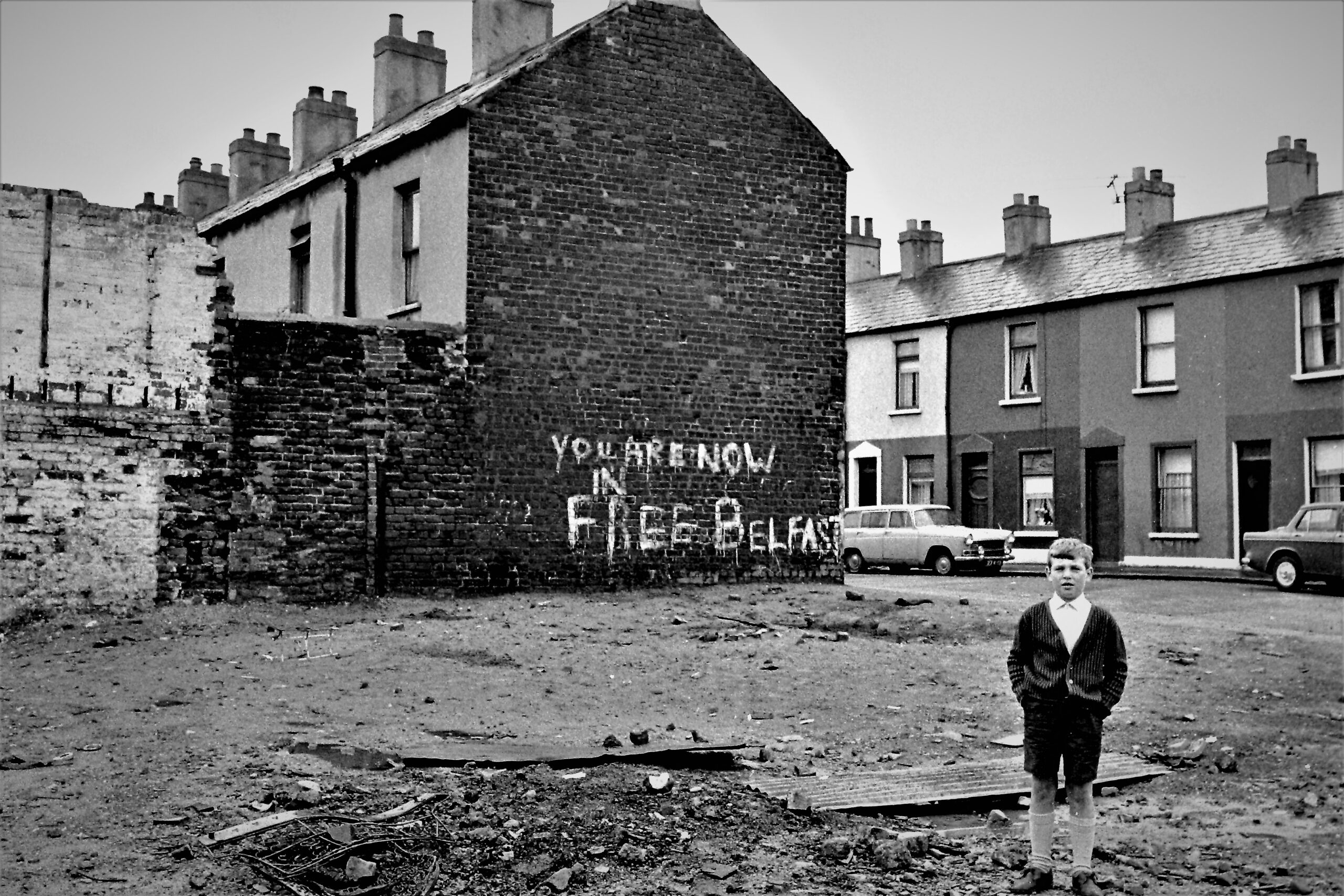 This photograph was taken in Belfast, close 
to Falls Road. 